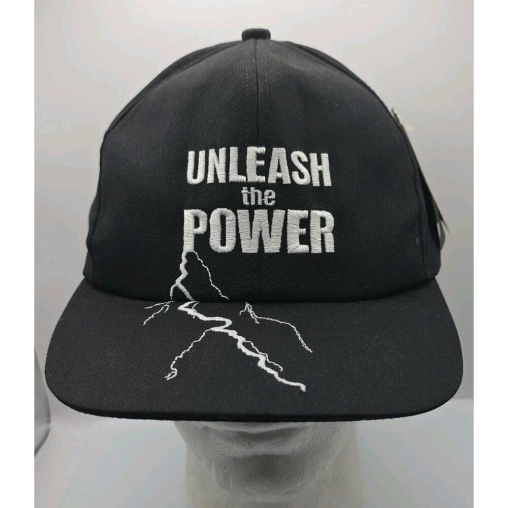 Vintage John Deere Unleash The Power Snapback Hat Cap‎ Moline 1999 Tractor NWT